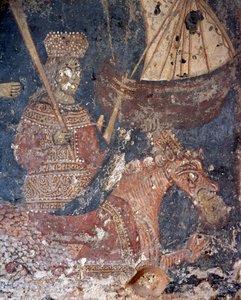 Fresque dans une église à Deliana, Crète, Grèce (photo)