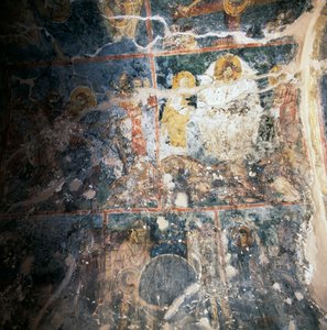 Fresques au plafond du monastère d