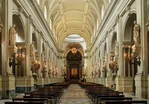 Italie, Région de Sicile, Palerme, cathédrale, intérieur, nef