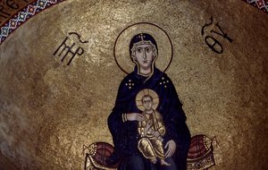 Mosaïque de la Vierge Marie à l