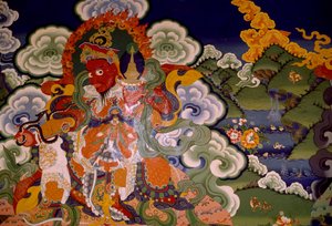 Peinture murale du monastère lamaïste de Lamayuru, Laddakh, Inde - Unbekannt Unbekannt
