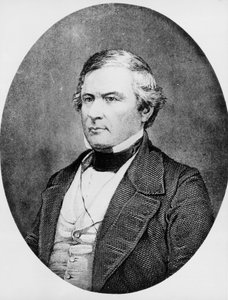 Portrait de Millard Fillmore, avocat et homme politique américain, 13e président des États-Unis, gravure d