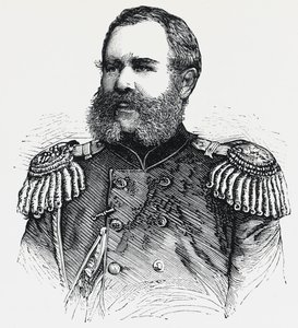Portrait de Nikolaï Obroutchev (1830-1904), général russe, gravure - Unbekannt Unbekannt