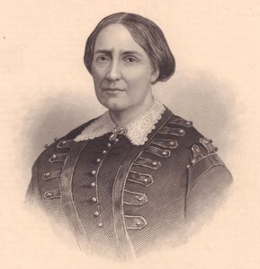 Portrait de Teresa Christina de Bourbon-Deux-Siciles, impératrice du Brésil (1822-1889), gravure par William Wellstood (1819-1900), vers 1870