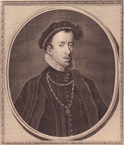 Portrait de Thomas Howard, 4e duc de Norfolk (1536-1572), gravure sur cuivre par John Goldar (1729-1795)