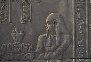 Relief représentant un donateur, Temple de Kom Ombo, Égypte, civilisation égyptienne, dynastie ptolémaïque, 2e-1er siècle av. J.-C. - Unbekannt Unbekannt