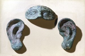 Yeux et oreilles votifs romains, bronze, 200 av. J.-C.-100 apr. J.-C. - Unbekannt Unbekannt