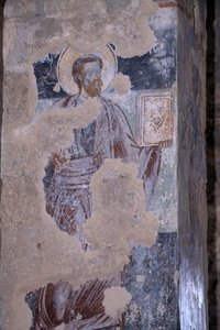Saint, fresque dans l