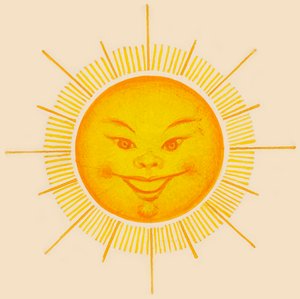 Soleil souriant, dessin - Unbekannt Unbekannt