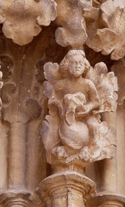 Espagne, Navarre, Ujué, Église de Santa Maria, détail architectural - Unbekannt Unbekannt