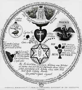 Symboles des Rose-Croix, dessin d