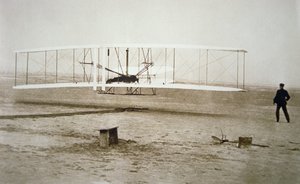 Les frères Wright effectuant leur premier vol motorisé - Unbekannt Unbekannt