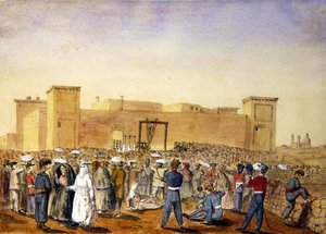 Le match de pendaison à la prison de Corradino, Malte