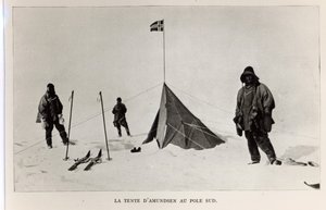 Tente laissée au pôle Sud par Roald Amundsen (1872-1928) en 1911, 1912 - Lieutenant Henry Robertson Bowers