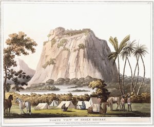 Vue nord de Shole Ghurry, 1805 - Lieutenant James Hunter
