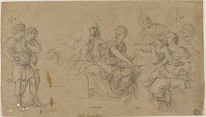 Cornelia exhibant ses deux fils à une amie - Lieven Mehus