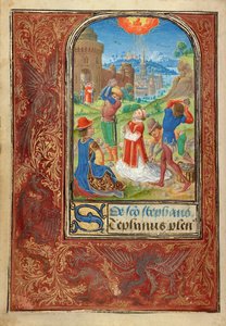 La lapidation de saint Étienne - Lieven van Lathem