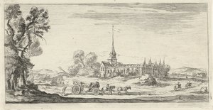 Paysage avec monastère - Lievin Cruyl