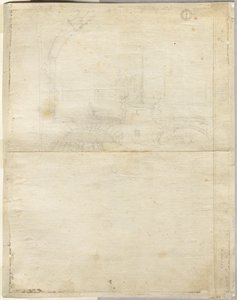 Esquisse pour San Giovanni in Laterano (verso) - Lievin Cruyl