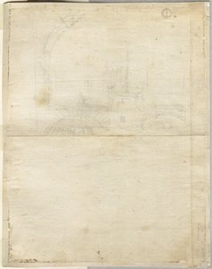 Esquisse pour San Giovanni in Laterano verso, 1664 - Lievin Cruyl