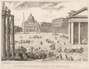 Basilique Saint-Pierre de "Prospectus Locurum Urbis Romae Insign[ium]" - Lievin Cruyl