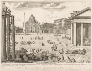 Basilique Saint-Pierre du Prospectus Locurum Urbis Romae Insignium, 1666 - Lievin Cruyl