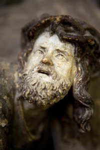 Retable, panneau gauche (détail), Le portement de croix - Ligier Richier