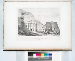 Tombeau au sud de la ville, Petra - Linant (Linant Pasha) Bellefonds