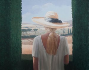 Fille, vue de dos, Toscane, 2012