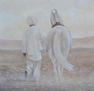 Rabari et cheval blanc