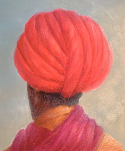 Turban rouge, veste jaune - Lincoln Seligman