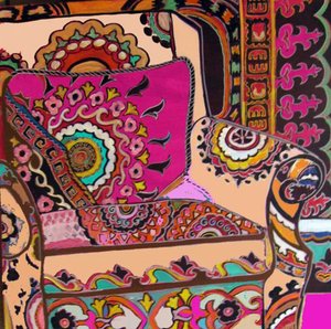 Chaise Suzani, 2009 (techniques mixtes) - linda arthurs