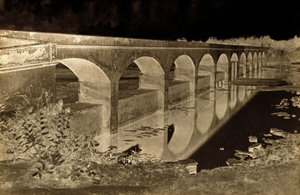 Pont près de la maison du collecteur, Shungavellor, Inde - Linnaeus Tripe