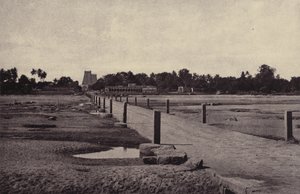 Madura : La rivière Vygay, avec chaussée, jusqu
