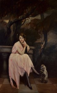 Signorina en rose, 1923