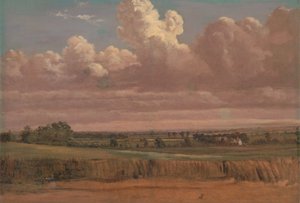 Paysage avec champ de blé, vers les années 1850 - Lionel Constable