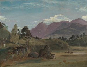 Paysage de montagne, possiblement dans le Lake District - Lionel Constable