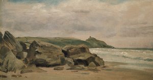 Vue vers Rame Head, Cornouailles, 19ème siècle