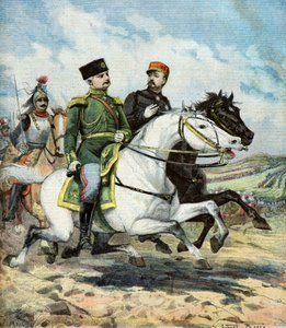 Général français Saussier et général russe Dragomiroff - Lionel Noel Royer