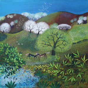 Éclatement du printemps, 2025 (acrylique sur toile) - Lisa Graa Jensen