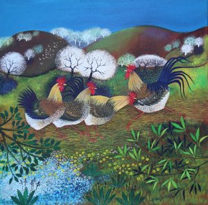 Coqs joyeux - Lisa Graa Jensen