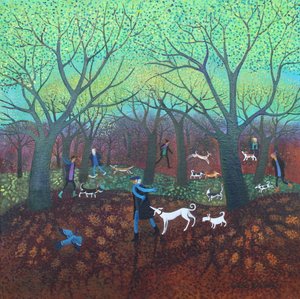 Promenade printanière, 2024 (acrylique sur toile)