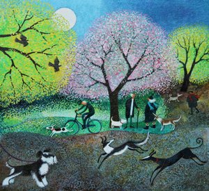 Promeneurs de chiens sur Wellie Road