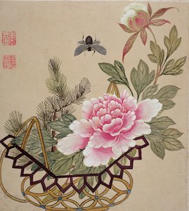 Une série de peintures de fleurs et d