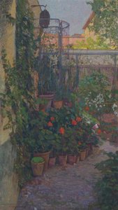 Le triptyque ou le jardin fleuri