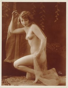 Nu féminin avec voile