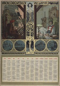 Usine électrique de Strasbourg. Calendrier pour l