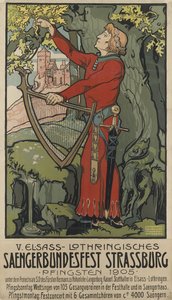 Festival des chanteurs de Saengerbundesfest à Strasbourg, 1905