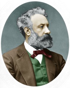 Jules Verne (1828-1905) romancier français, ici en 1877