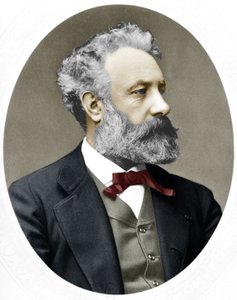 Jules Verne (1828-1905) romancier français, ici en 1877